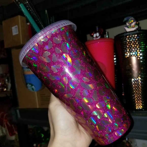 🆕️Starbucks, Custom, Leopard Holo, Cold Cup 🐆 - Picture 13 of 17